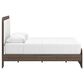 Ashley Kendanport Queen Upholstered Bed with Two Nightstands in Brown and White, , large