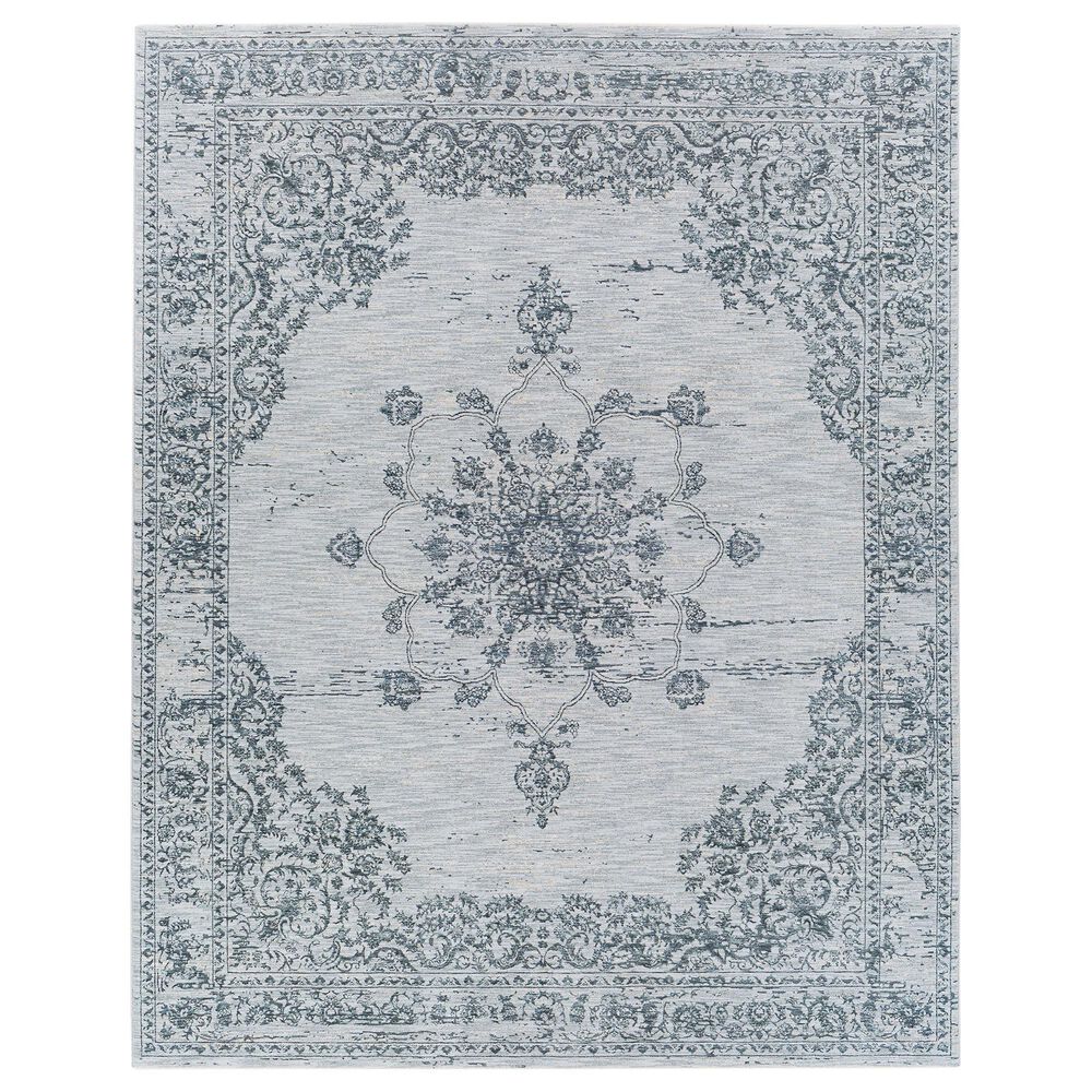 Surya Laila 7&#39;10&quot; x 10&#39;2&quot; Dark Blue, Light Gray and Cream Area Rug, , large