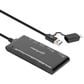 Manhattan USB 3.0 Type-C/Type-A Combo Multi-Card Reader/Writer in Black, , large