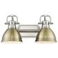 Golden Lighting Duncan 2-Light Bath Vanity in Pewter, , large