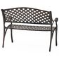 Hearth and Haven Spencer Patio Cast Bench in Copper, , large
