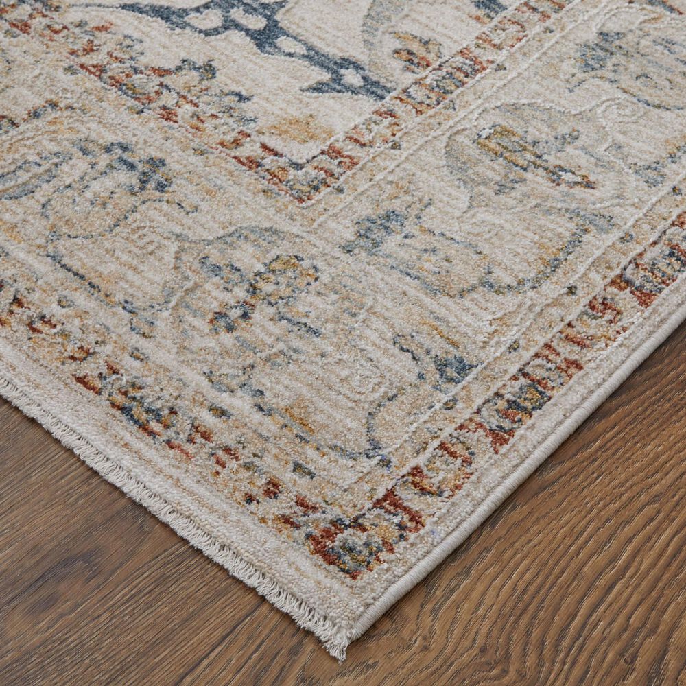 Feizy Pasha 6&#39;6&quot; x 9&#39;6&quot; Ivory and Blue Area Rug, , large