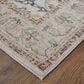 Feizy Pasha 6"6" x 9"6" Ivory and Blue Area Rug, , large