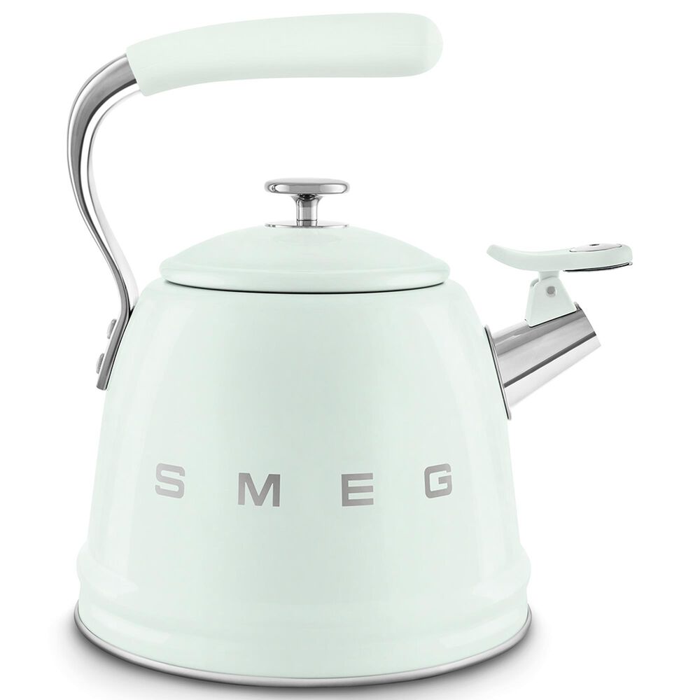 SMEG 2.3L 50&#39;s Style Stovetop Whistling Kettle in Pastel Green, , large