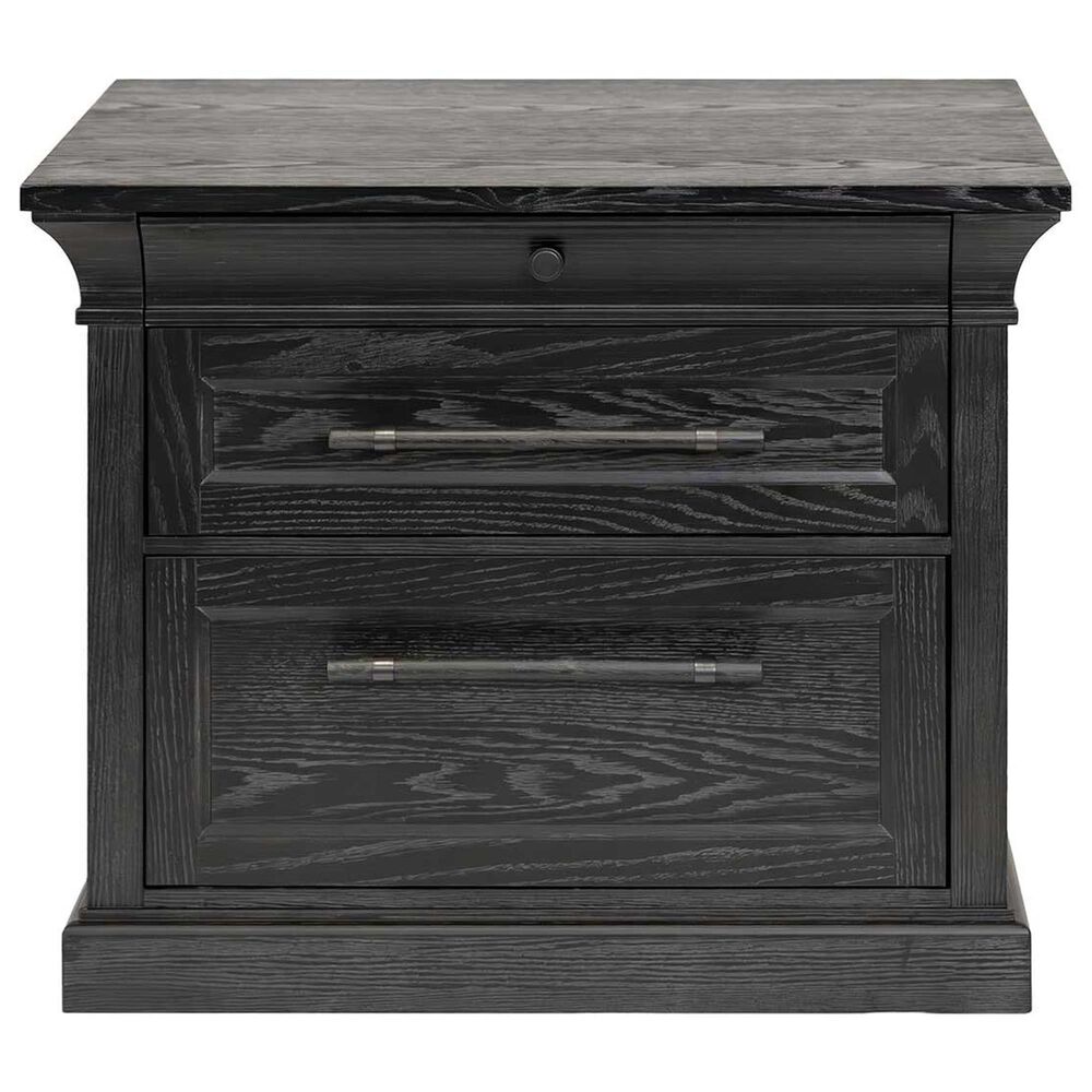 Wycliff Bay Willow Lane 5-Piece L-Shaped Desk with Bookcase, Ladder and Lateral File Cabinet Set in Ebony Black, , large