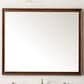 James Martin Vanities Glenbrooke 48" Rectangular Mirror in Mid-Century Walnut, , large