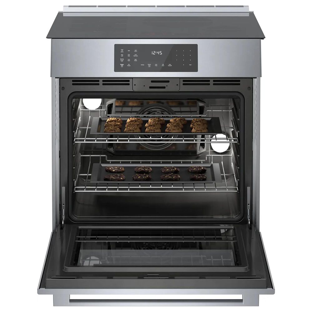 Bosch Benchmark 2-Piece Kitchen Package with 4.6 Cu. Ft. Induction Slide-in Range and 1.9 Cu. Ft. Over-The-Range Microwave in Stainless Steel, , large