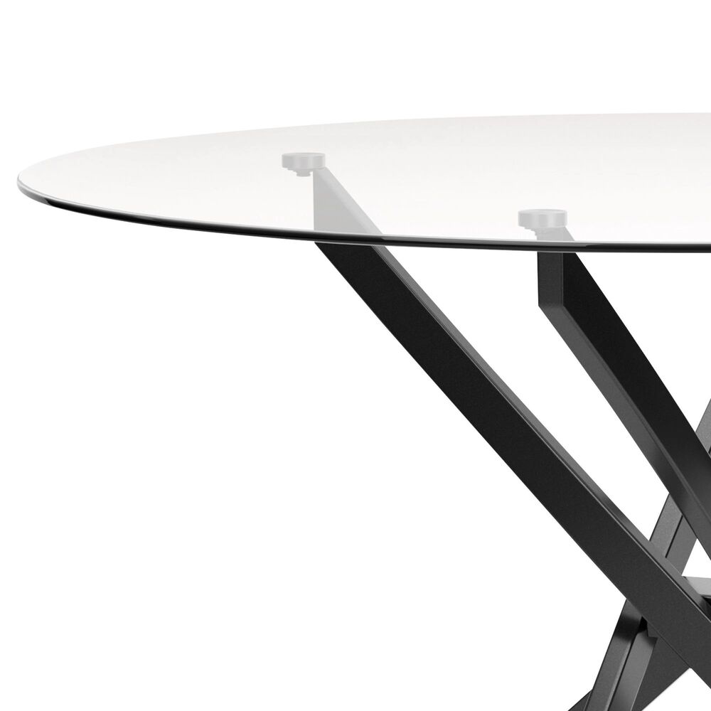 Ashley Pharwynn Round Dining Table in Dark Gunmetal - Table Only, , large