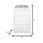 Whirlpool 7.0 Cu. Ft. Front Load Gas Dryer in White, , large