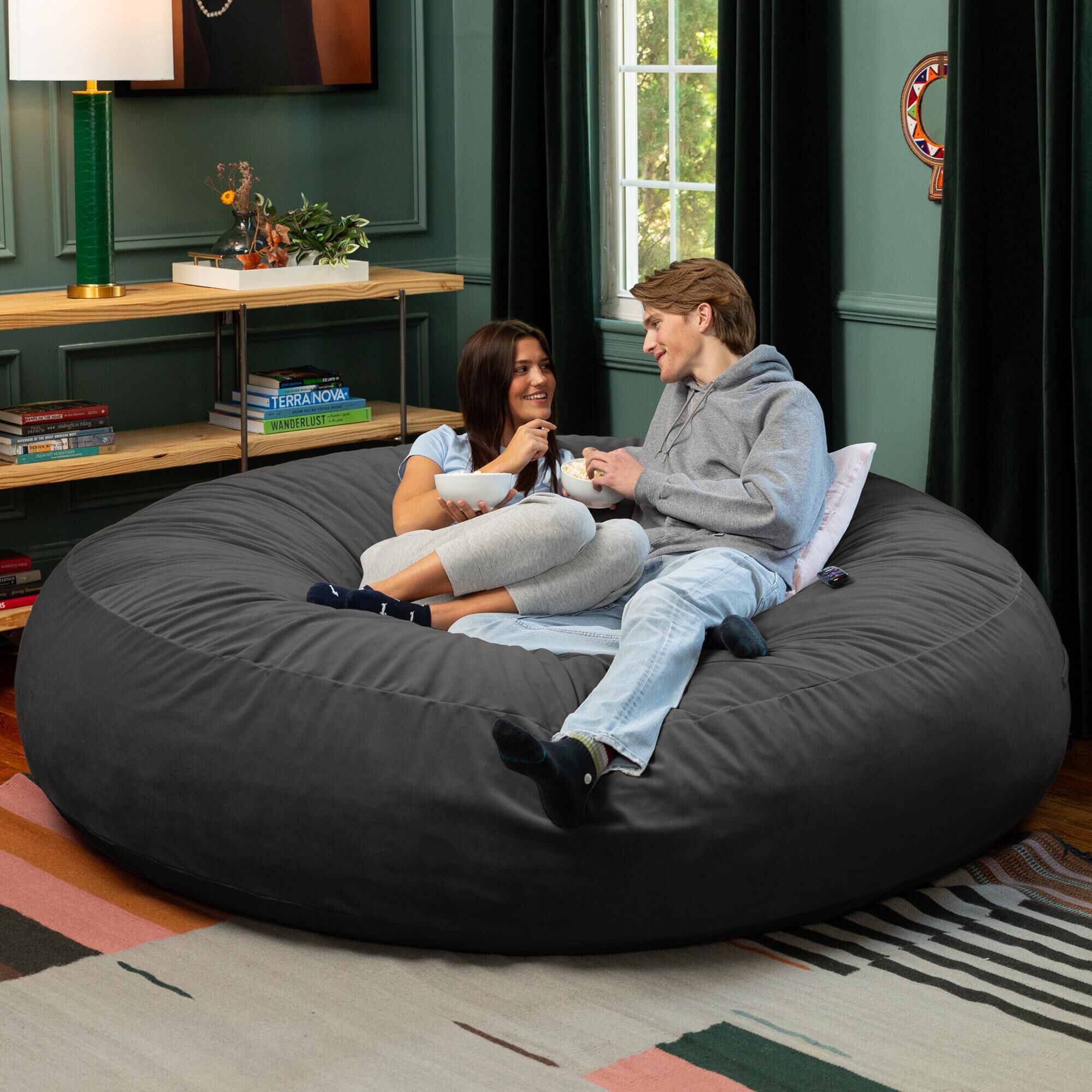 Jaxx Cocoon XL 7' Bean Bag Chair in Black