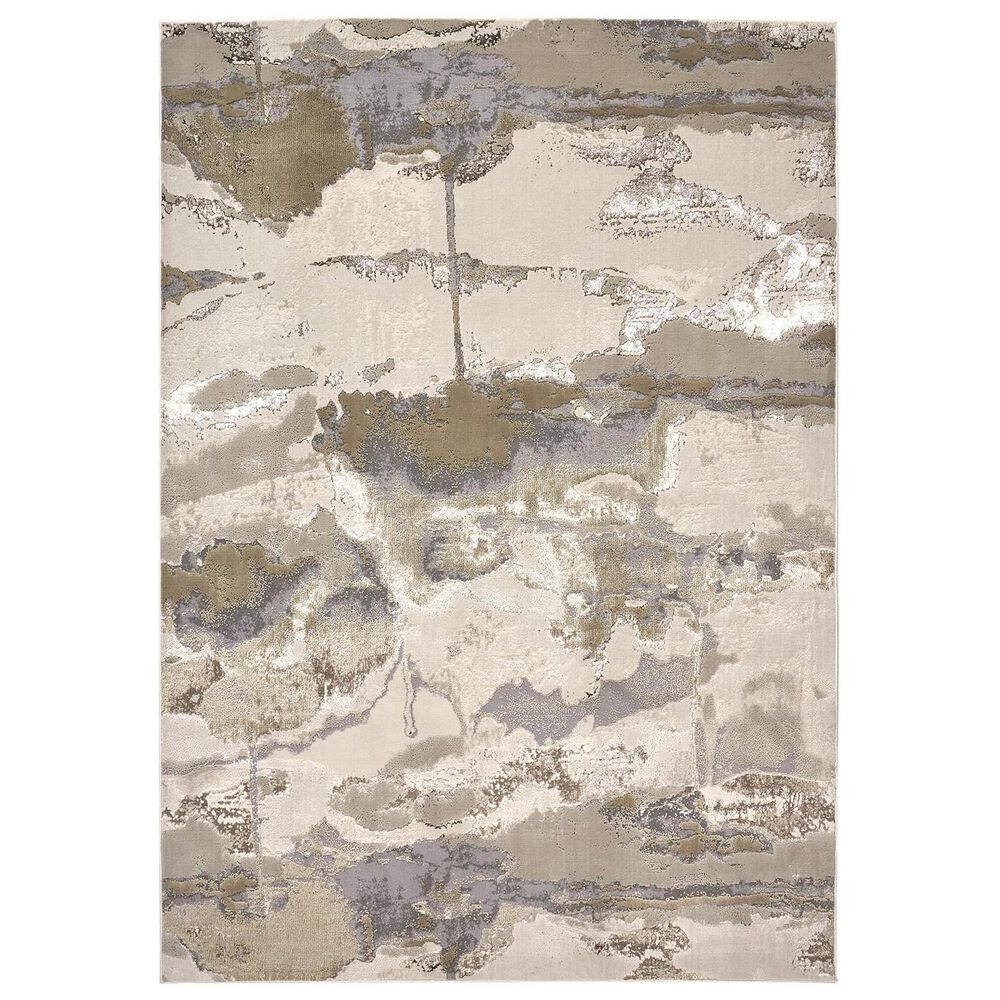 Feizy Aura Gold and Gray 12&#39; x 15&#39; Area Rug, , large