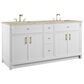 James Martin Bellshire 72" Double Bathroom Vanity in Bright White with 3 cm Tajnar Eclos Top, Rectangular Sinks and FreePower Wireless Charger, , large