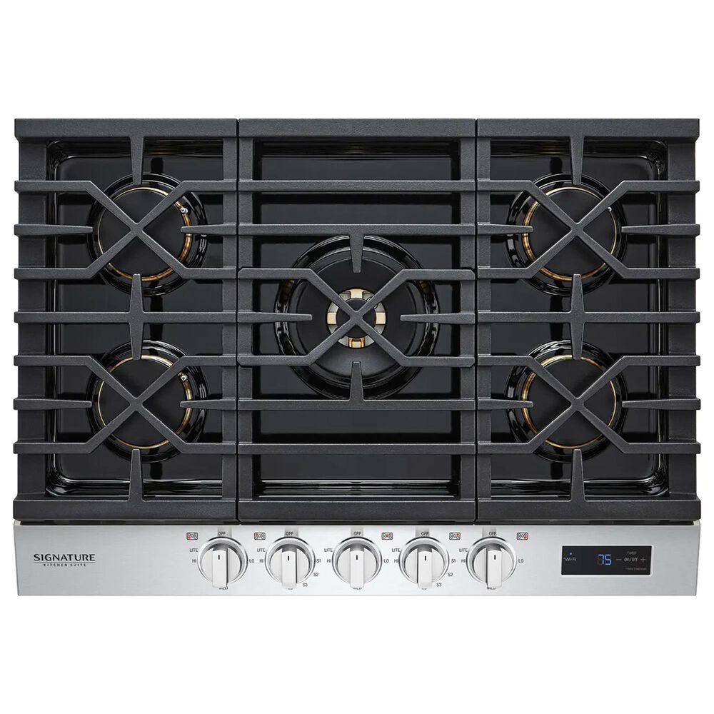 Signature Kitchen Suite 30" Gas Cooktop in Black Stainless Steel, , large