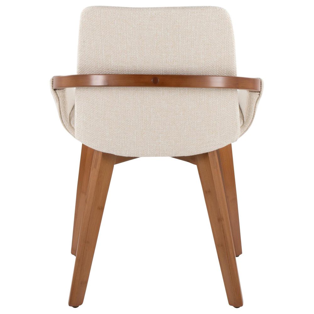 LumiSource Cosmo Accent Chair with Fabric Cushion in Cream, , large