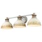 Golden Lighting Kinsley 3-Light Bath Vanity in Aged Galvanized and Antique Ivory, , large