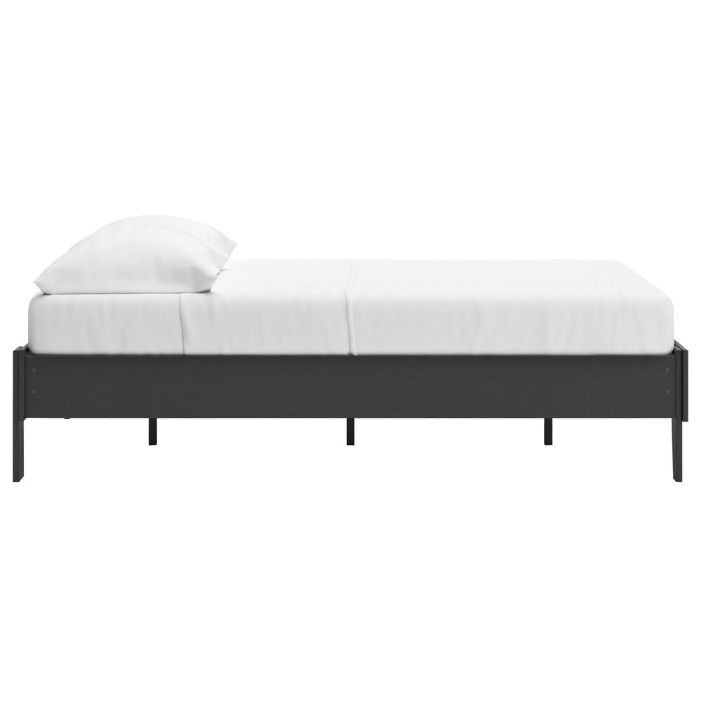 Ashley Socalle Full Platform Bed in Matte Black, , large