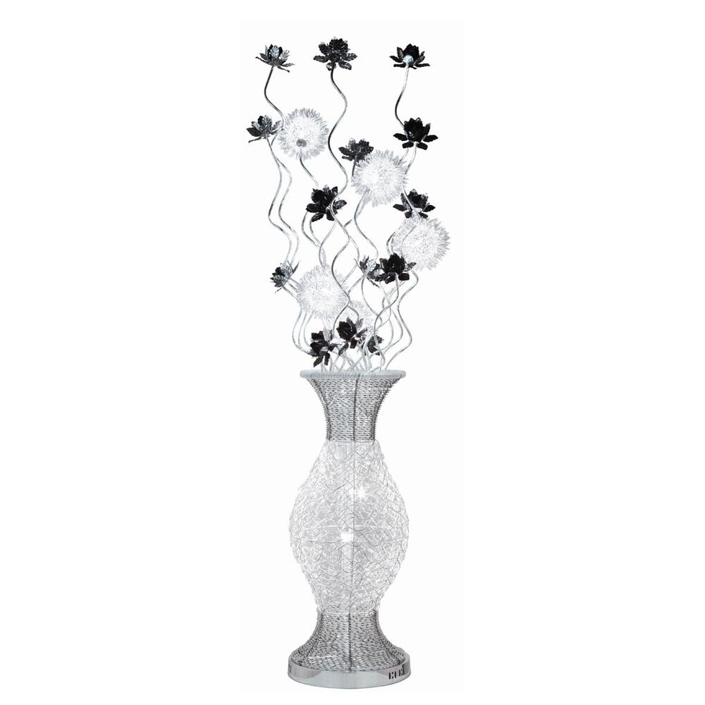 Anthony California Flower LED Floor Lamp in Silver Chrome, , large