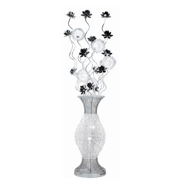 Anthony California Flower LED Floor Lamp in Silver Chrome, , large