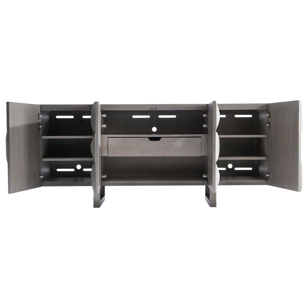 Bernhardt Rune 72&quot; Entertainment Credenza in Bluff and Graphite, , large