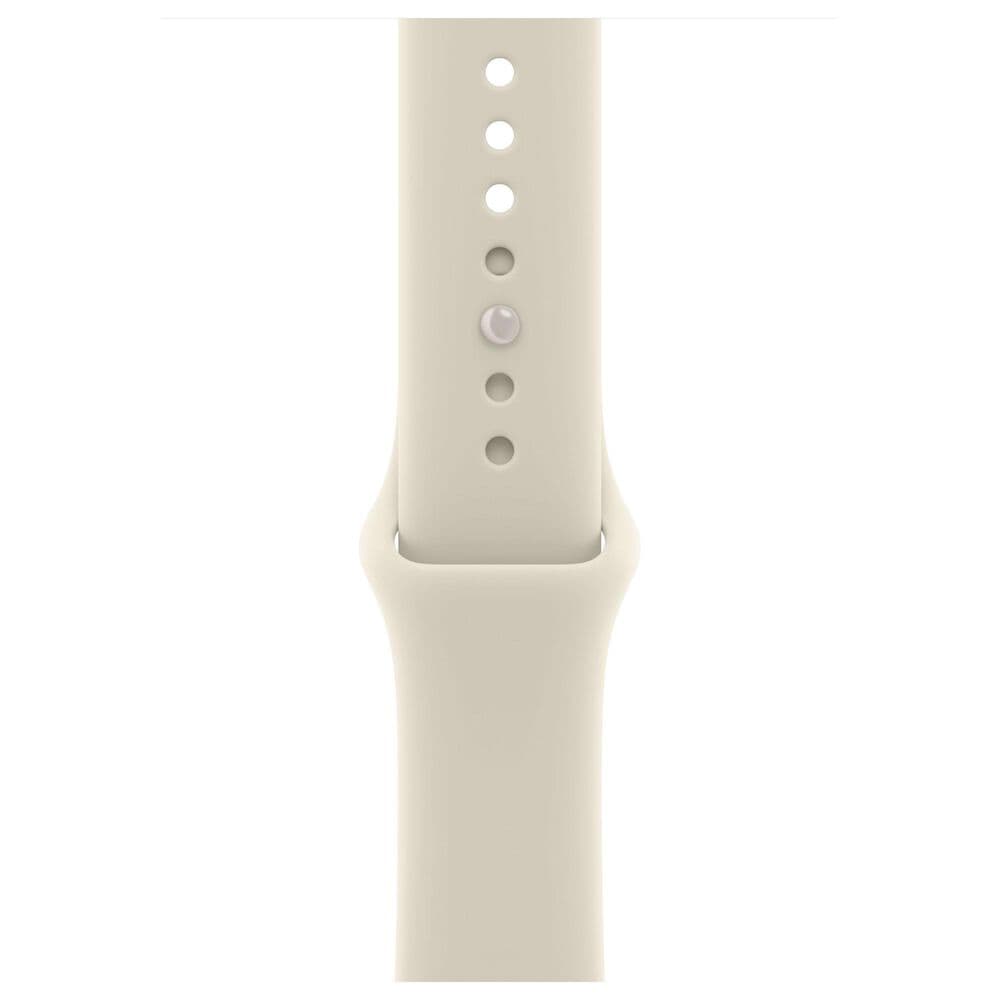Apple Watch Series 12 (GPS + Cellular) 46mm Pearl White Ceramic Case with Sand Sport Band - M/L, , large