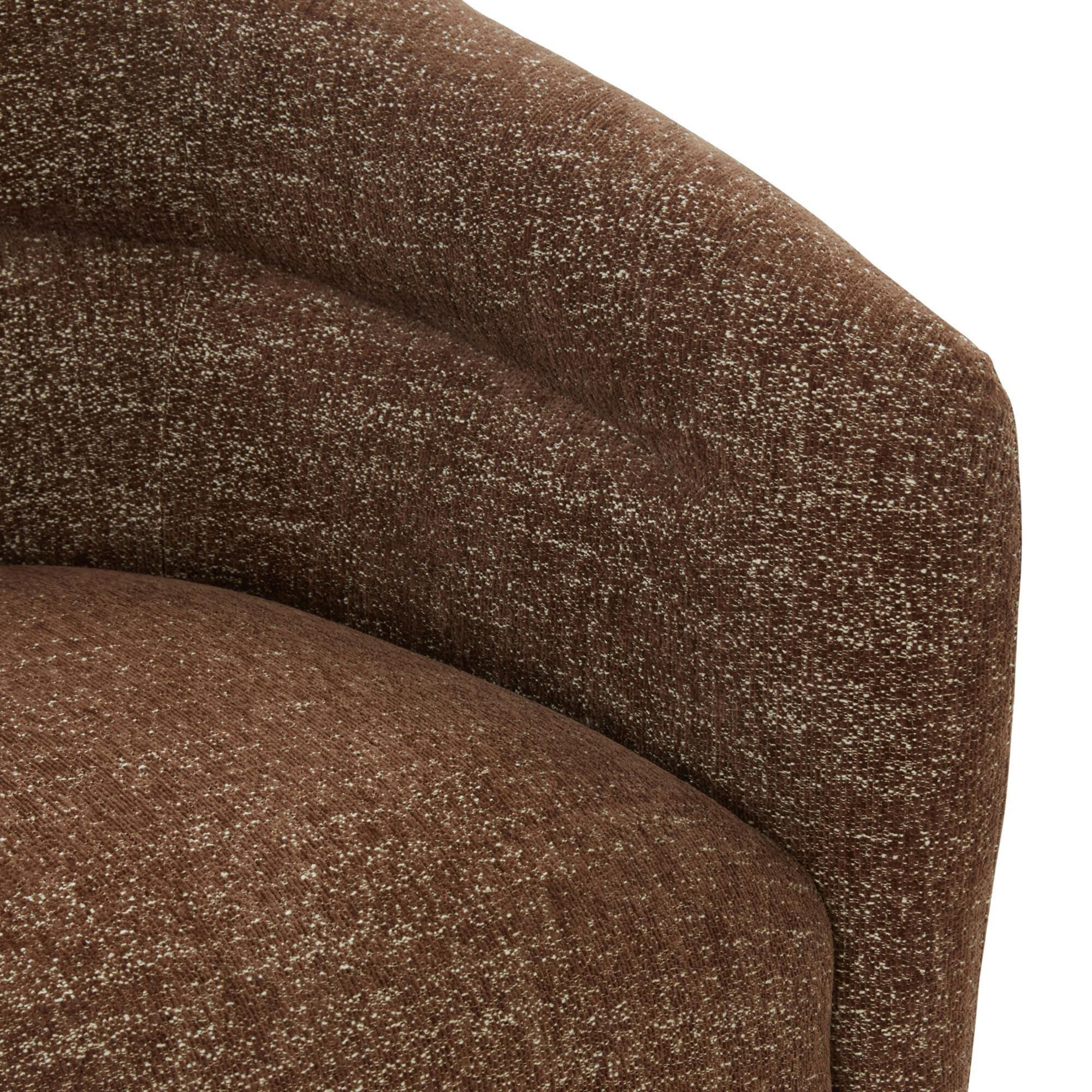 Safavieh Kellybryn Swivel Chair in Dark Brown