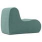 Jaxx Uptown Modern Armless Accent Chair in Boucle Green, , large
