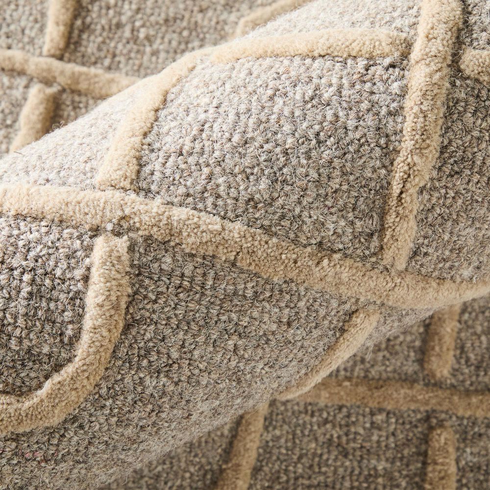 Feizy Kimball Gray, Taupe and Tan 3&#39;6&quot; x 5&#39;6&quot; Area Rug, , large