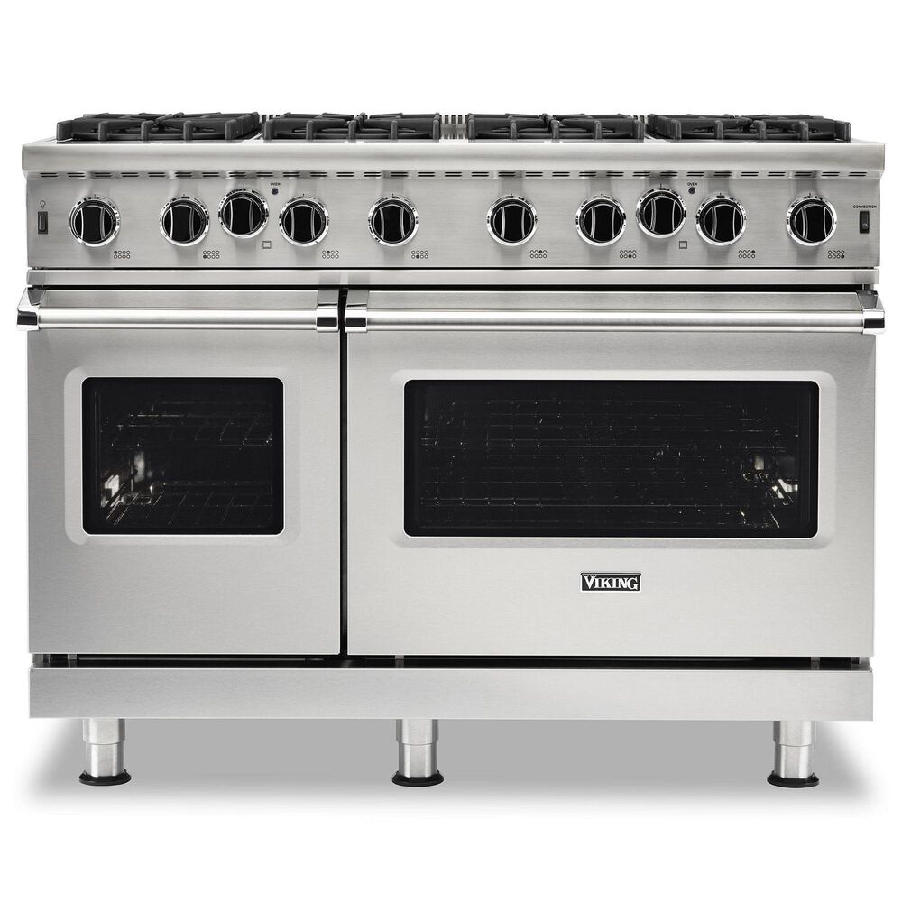 Viking Range 48&quot; Gas Range with 8 Burners in Stainless Steel, , large