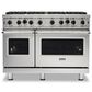 Viking Range 48" Gas Range with 8 Burners in Stainless Steel, , large