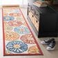 Safavieh Cabana CBN801A 2" x 10" Creme and Red Indoor/Outdoor Performance Runner, , large