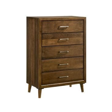 Mayberry Hill Malibu 5-Drawer Chest in Walnut, , large