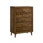 Mayberry Hill Malibu 5-Drawer Chest in Walnut, , large