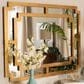 Baxton Studio Dayana Accent Wall Mirror in Antique Gold, , large