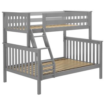 Maxwoods Llc Kent Twin over Full Bunk Bed in Grey, , large