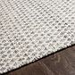 Surya Azalea Geometric 10" x 14" Slate, Off White and Ink Blue Indoor/Outdoor Area Rug, , large