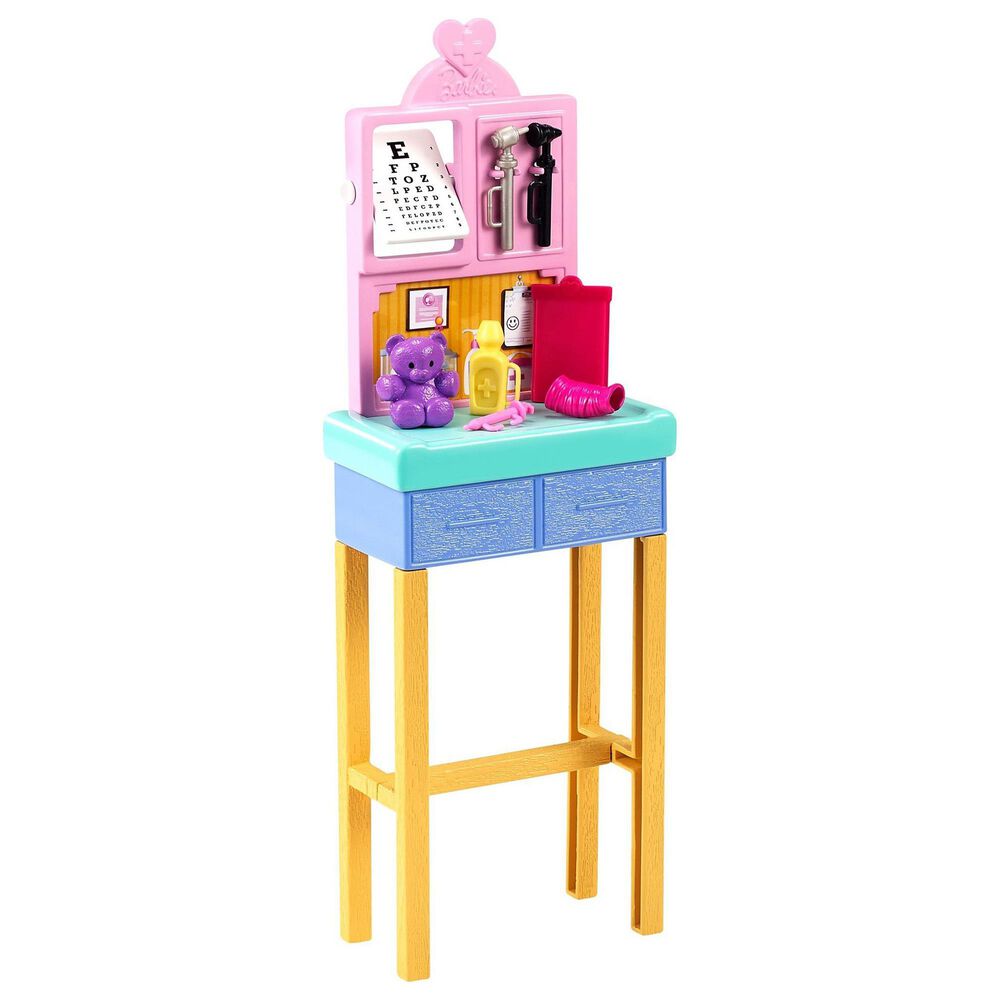 barbie pediatrician doll & playset