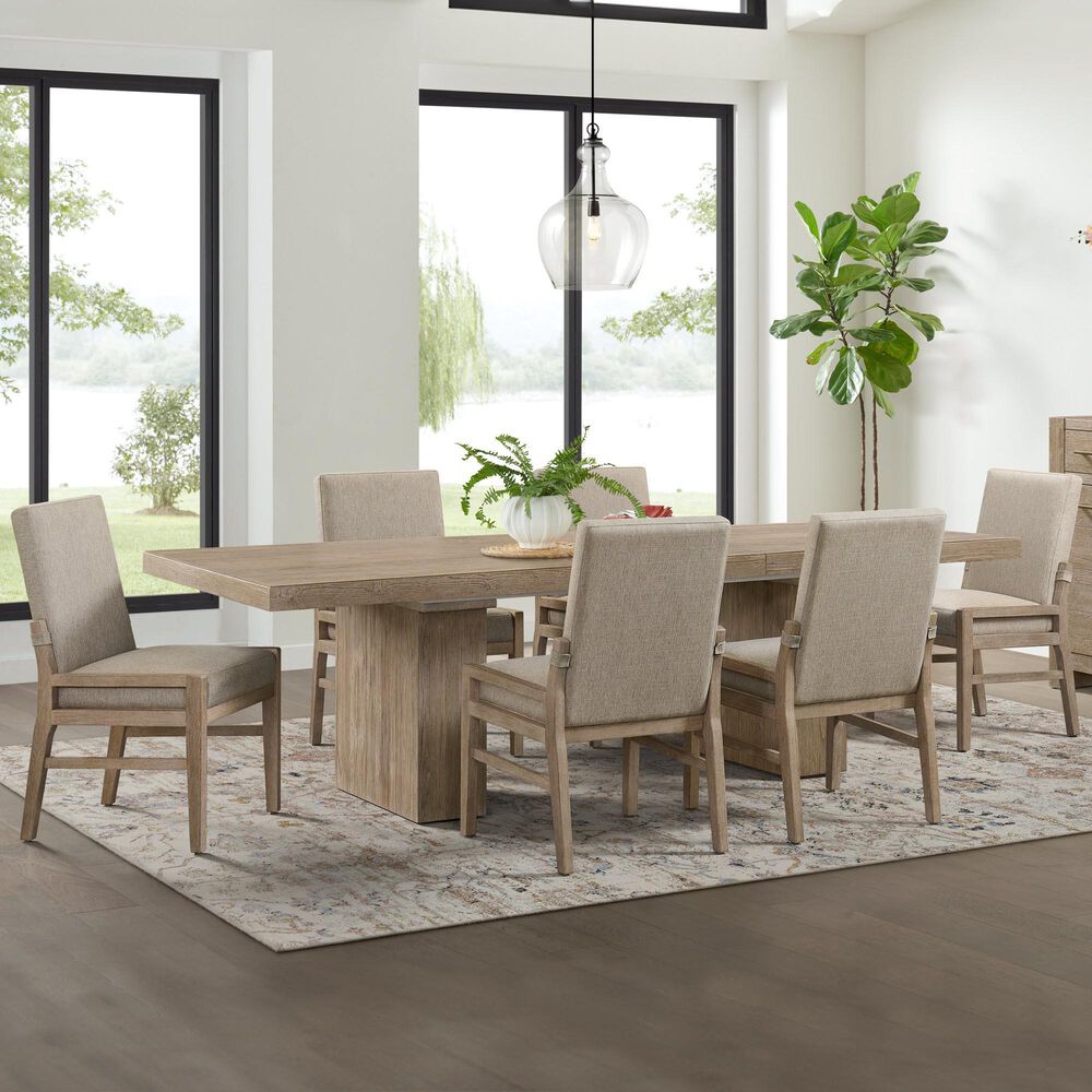 Hawthorne Furniture Nash Upholstered Dining Side Chair in White Sand, , large