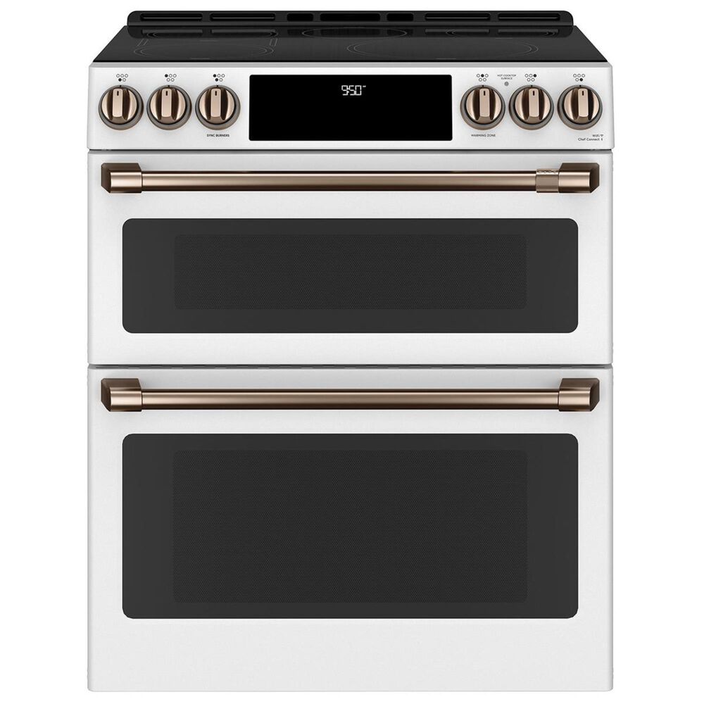 Cafe Handle and Knob Kit for Electric Range in Brushed Copper, , large