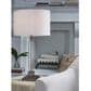 Ashley Deccalen Table Lamp in Clear and Gunmetal, , large