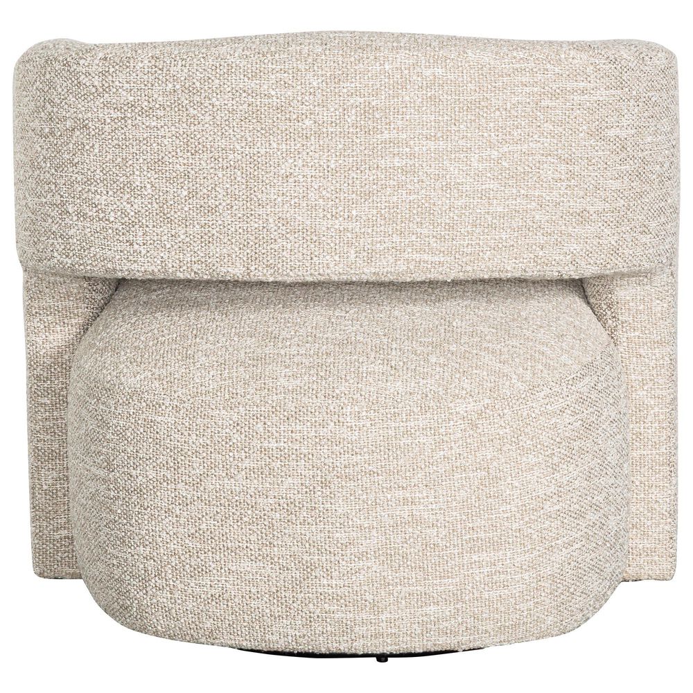 Bernhardt Chloe Swivel Chair in Beige and Tan, , large