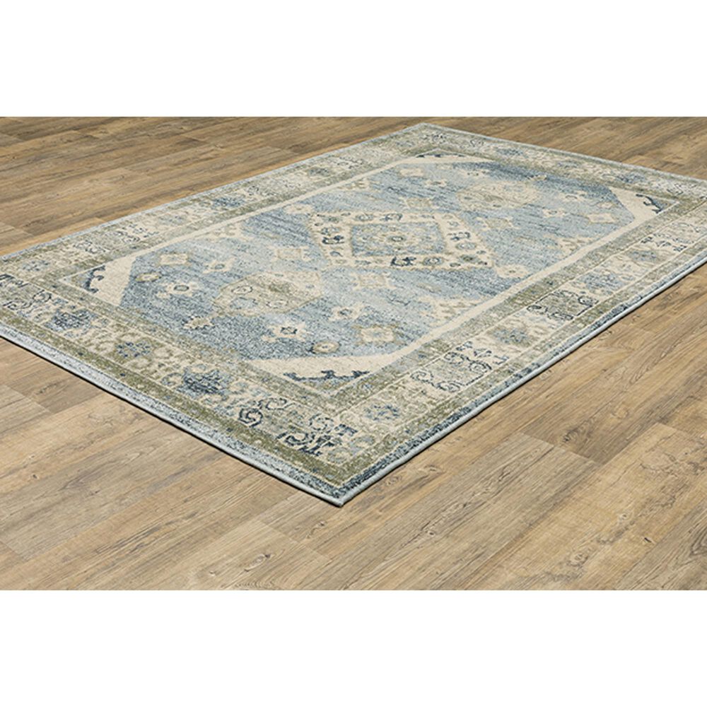 Oriental Weavers Branson 3&#39;3&quot; x 5&#39; Blue and Beige Area Rug, , large