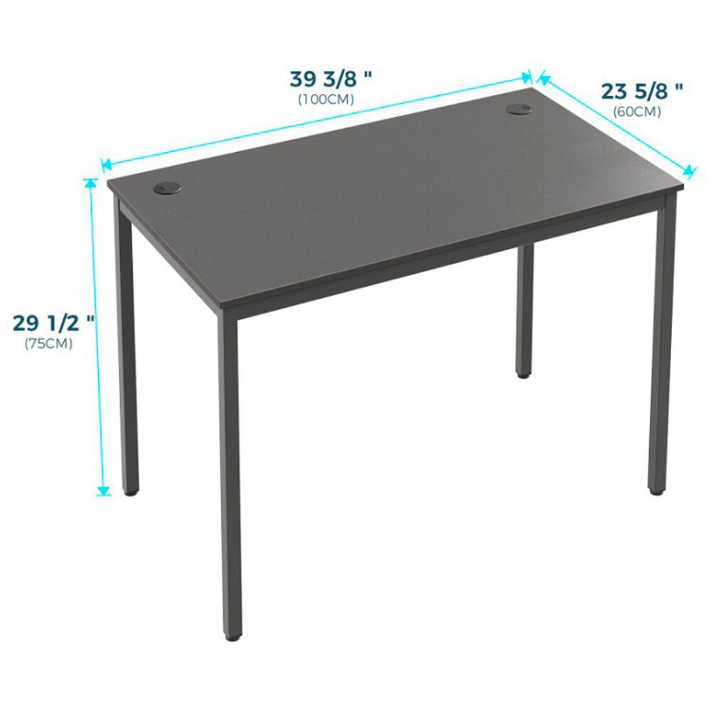 Eureka Ergonomic 39" Computer Desk in Black, , large