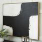 Ashley Reighlea 39.38" x 50" Wall Art in Black, White and Tan, , large