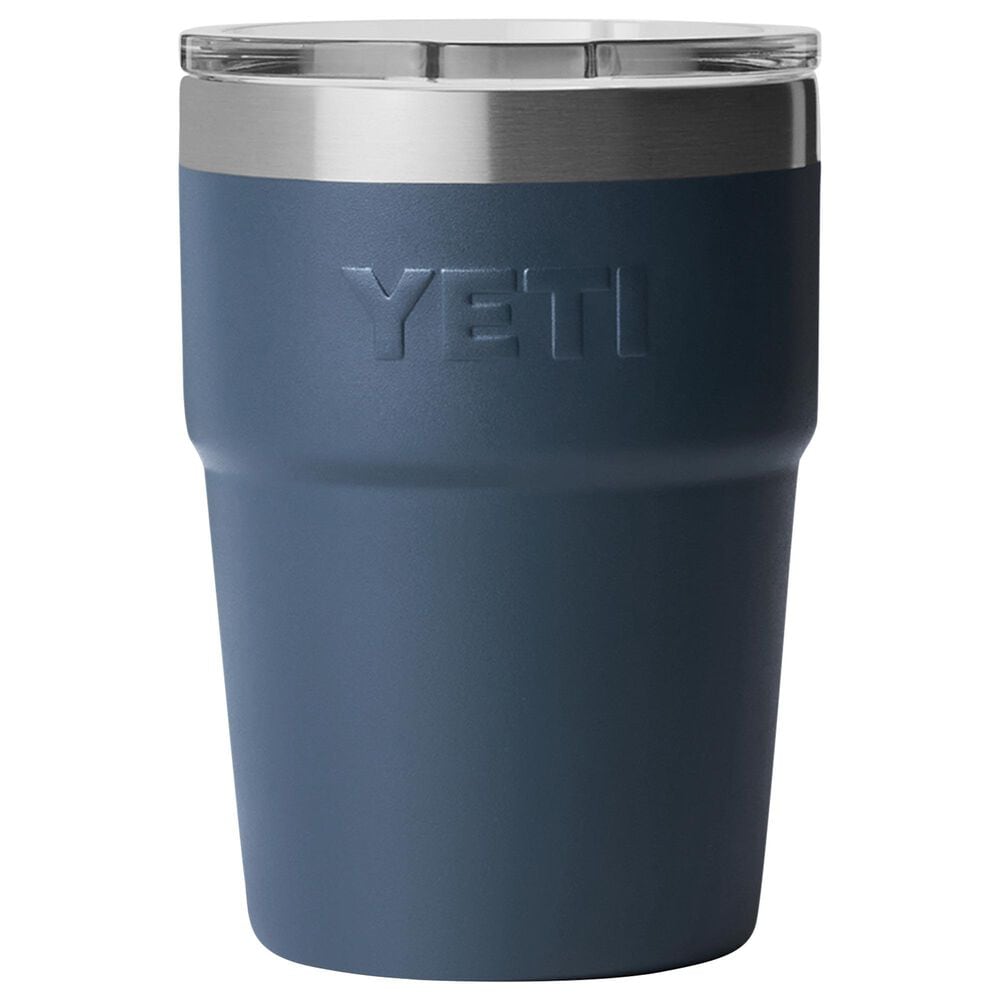YETI Rambler 16 Oz Stackable Cup with MagSlider Lid in Navy and Badge, , large