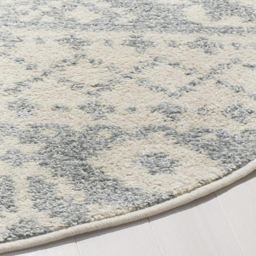 Safavieh Adirondack ADR107S 6&#39; Round Ivory and Slate Area Rug, , large