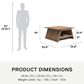 DHP Danton A-Frame Coffee Table with Magazine Perch in Danish Walnut, , large