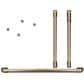 Cafe Handle and Knob Kit for Double Wall Oven in Brushed Copper, , large