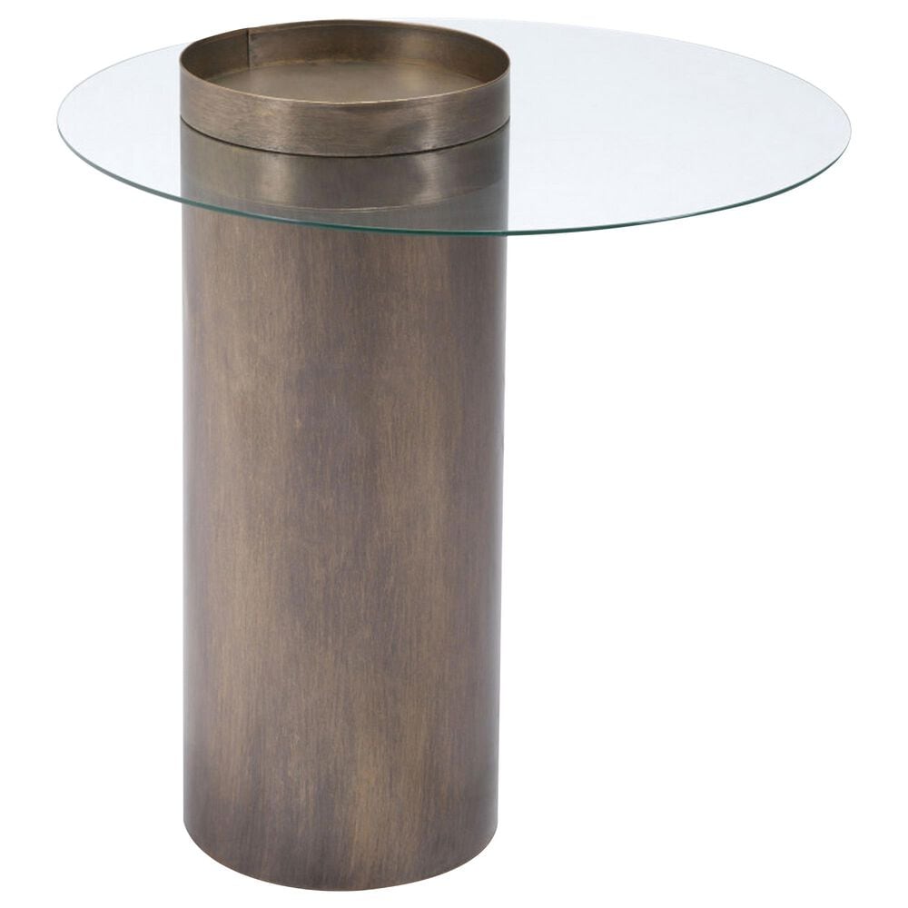 Zuo Modern Emi End Table in Antique Gold, , large