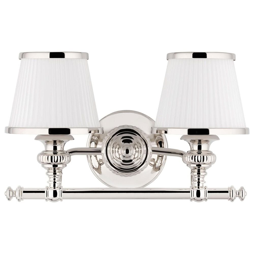 Hudson Valley Lighting Milton 2-Light Wall Sconce in Polished Nickel, , large