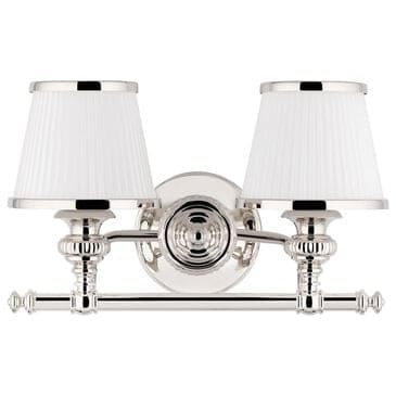Hudson Valley Lighting Milton 2-Light Wall Sconce in Polished Nickel, , large
